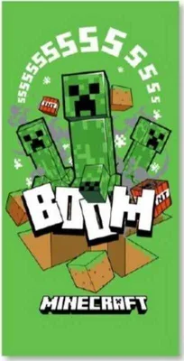 Produktbild von Strandlaken Minecraft, 70x140 cm