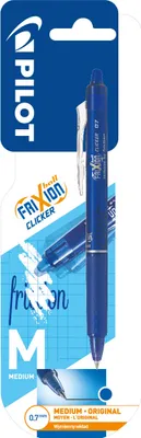 Zdjęcie produktu dla Pilot FriXion Ball Clicker, Długopis żelowy wysuwany, Niebieski, Niebieski, Plastik, 1 szt.