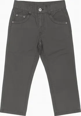 Produktbild von Jungen Hose 5-Pocket-Style 100% Baumwolle Weitenverstellbarer Innenbund Grau 86