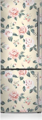 Produktbild von Kühlschrankmagne Kühlschrank Magnetfolie Dekoration 60x190 cm - Vintage Rosen.