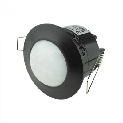 Image de Détecteur de mouvement PIR pour plafond encastré jusqu'à 600W IP20 noir Ecolight EC20337