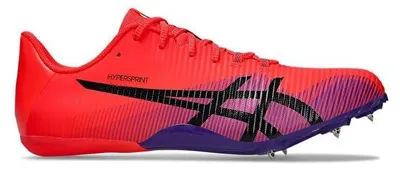 Image de ASICS Hypersprint 8 - Crampons pour athlétisme - Modèle Flash - Couleur : Rouge/Noir - Taille : 40