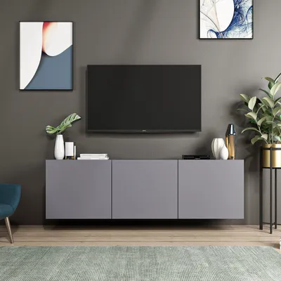 Produktbild von Skye Decor, White - Anthracite, TV-Schränke, Anthrazit, 150 x 44 x 31 cm