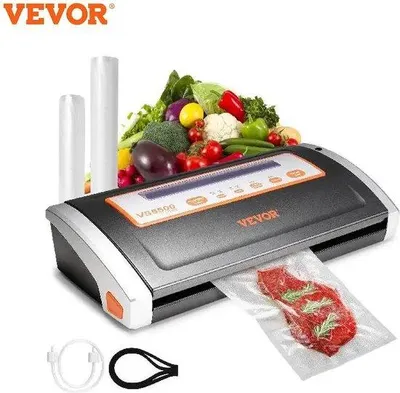 Zdjęcie produktu dla Zgrzewarka próżniowa 130 W do owoców, warzyw, mięsa i pieczywa
