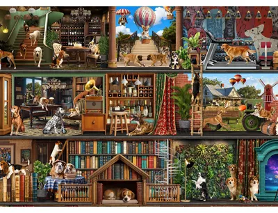 Immagine prodotto di Puzzle da 500 pezzi con storie di cani