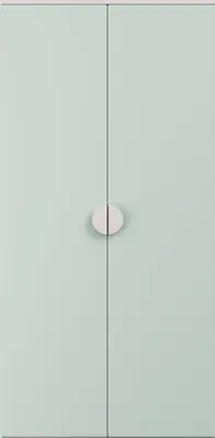 Obrázek produktu pro Dětská skříň "Sandnes" se 2 dveřmi 123 x 60 x 40 cm Bílá/Mátově zelená