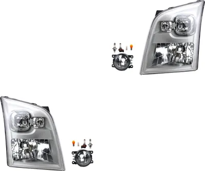 Produktbild von Scheinwerfer Satz passend für Ford Transit 06 07/06- H4 +Nebel+Leuchtmi. 8200074008 6202E1 00006202E1 6710027 0000620639 620639 0000620 Johns