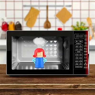 Image de 2x Angry Mama Nettoyeur de micro-ondes - Nettoyage à la vapeur sans produits chimiques - Neutralisateur d'odeurs & aide à la cuisine - Réutilisable & design accrocheur