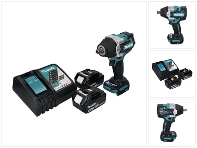 Immagine prodotto di Avvitatore a impulsi a batteria Makita DTW 701 RF 18 V 700 Nm 1/2" XPT Brushless + 2x batteria ricaricabile 3,0 Ah + caricabatterie
