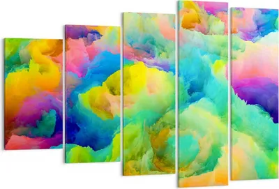 Produktbild von Bild auf Leinwand - Leinwandbild - Abstraktion modern - 150x100cm - Wand Bild - Wanddeko - Leinwanddruck - Bilder - Kunstdruck - Wanddekoration - Leinwand bilder - Wandkunst - EG150x100-4055
