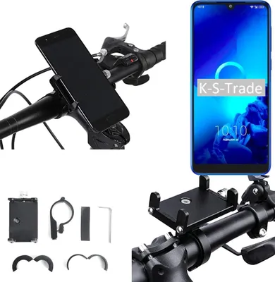 Produktbild von K-S-Trade Handyhalterung für das Fahrrad kompatibel mit Alcatel 3 (2019) Halter Lenkstange Fahrradhalterung Motorrad Bike Mount Befestigung