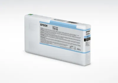 Produktbild von Epson T9135 Light Cyan Ink Cartridge (200ml), Standardertrag, Helle Cyan, Tinte auf Pigmentbasis, 200 ml, 1 Stück(e)