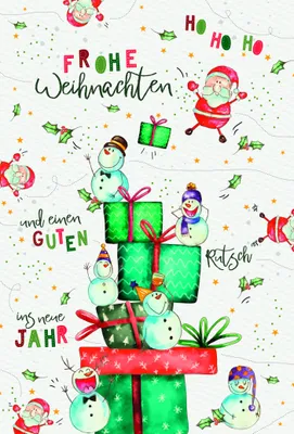 Produktbild von Weihnachten - Glückwunschkarte im Format 11,5 x 17 cm mit Umschlag