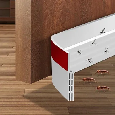 Produktbild von Famanu Türdichtungsstreifen zur Zugluftreduzierung - 5 cm B x 99 cm L, weiß