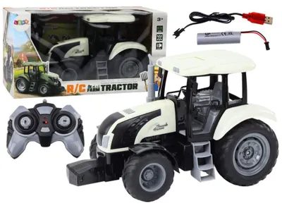 Produktbild von Leantoys Traktor Zdalnie Sterowany RC 2.4G D?wi?ki Bia?y
