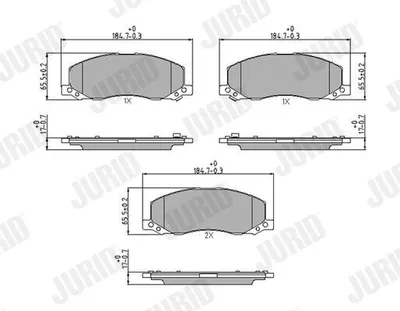 Produktbild von JURID Bremsbeläge Satz für OPEL INSIGNIA Caravan 573326J