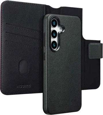 Immagine prodotto di Custodia pieghevole in pelle Accezz 2 in 1 con MagSafe per Samsung Galaxy S25 - Onyx Black