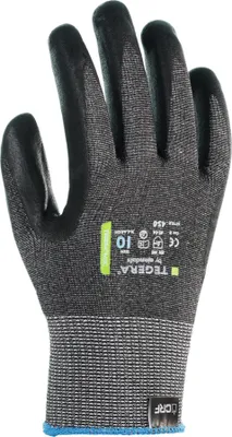 Obrázek produktu pro Ejendals TEGERA 450, Rukavice do dílny, Černá, Dospělý, Dospělý, Odolnost proti oleji, Odolné proti poškrábání, Nitrilová pěna, Nylon, Polyester, Elastan
