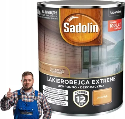 Obrázek produktu pro Silnovrstvá lazura - 0,7 l - světlý dub - na dřevo v exteriéru - ochranná lazura na dřevo - na ploty, zábradlí, fasády