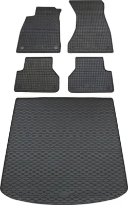 Produktbild von Rigum Gummi Fußmatten + Kofferraumwanne im Set für Audi A4 B9 Limo