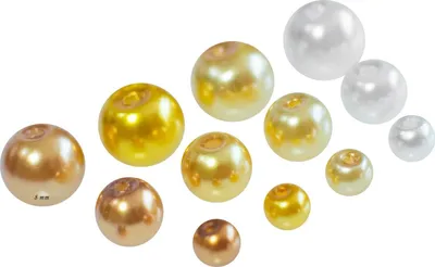 Produktbild von 100 Glas-Perlen rund 8mm Fädelperlen Bastelperlen 8mm Farbmix, Farbe:Farbmix 5