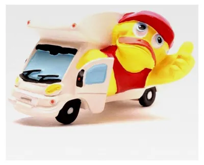 Produktbild von Badeente im Wohnmobil-Design