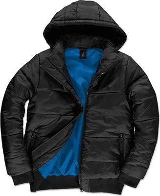 Produktbild von B&C JM940 | Herren Jacket Superhood /Men - Farbe: Black/Cobalt Blue - Größe: M