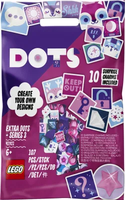 Zdjęcie produktu dla LEGO DOTS Dodatki — seria 3, Zestaw do budowania, 6 lat(a), Plastik, 107 szt., 20 g
