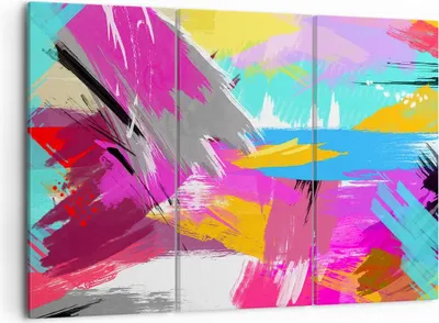 Produktbild von Bild auf Leinwand - Leinwandbild - Abstraktion modern - 105x70cm - Wand Bild - Wanddeko - Leinwanddruck - Bilder - Kunstdruck - Wanddekoration - Leinwand bilder - Wandkunst - CE105x70-3966