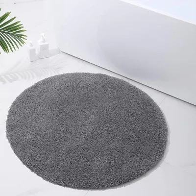Immagine prodotto di Tappeto da bagno antiscivolo in , 90 cm - Morbido in microfibra, a pelo lungo e assorbente