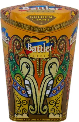 Produktbild von BATTLER Schwarzer Ceylon Tee Orange & Cinnamon lose 100g Metalldose Schwarztee