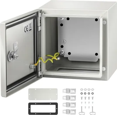 Produktbild von Stahl-Elektrokasten - 8 x 8 x 6 Zoll - Kohlenstoffstahl - IP65