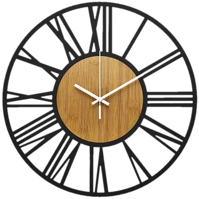 Immagine prodotto di Orologio da parete 3D in metallo, stile vintage romano, per loft, 40 cm, silenzioso
