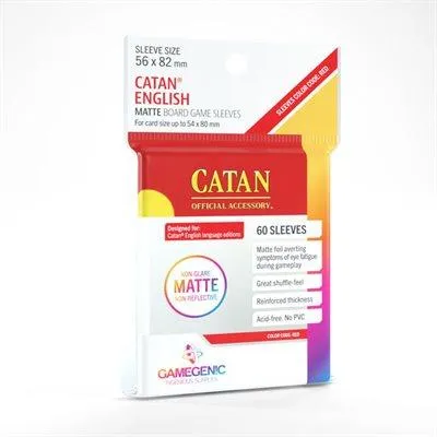 Image de Manchettes Gamegenic Matte pour Catan Taille 56x82mm – 60 pièces (EN uniquement)