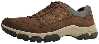 Image de Pius Gabor - Chaussures de ville pour hommes, modèle sportif à lacets, couleur marron, style décontracté