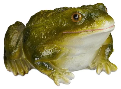 Produktbild von Gartenfrosch Gartendeko Gartenfigur - Sitzend - Steinguss - 9 x 13,5 x 15 cm - Für Garten, Balkon und Terrasse