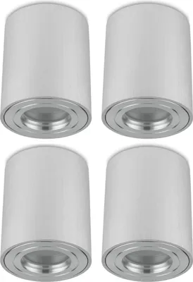 Produktbild von Sweet LED 4xAufbaustrahler Bad GU10 Aluminium IP44 Deckenleuchte Aufbauspot