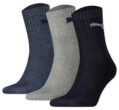 Produktbild von Halbhohe Sportsocken aus Baumwolle 3 Paar – Marineblau – 47-49
