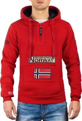 Produktbild von Geographical Norway Herren Regular Fit Hoodie gymclass men Red S