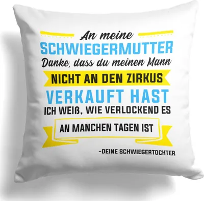 Produktbild von 22Feels Schwiegermama Geschenk von Schwiegertochter Braut Hochzeit Deko Mutter Des Bräutigams Frauen Kissen Dekoration Wohnaccessoires Wohnzimmer Schlafzimmer Couch