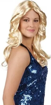 Produktbild von 70er Glamour Disco Perücke blond
