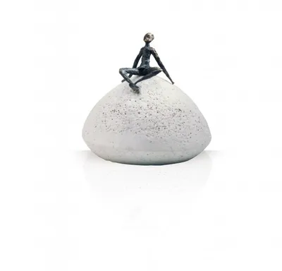 Produktbild von Bronzefigur Zeit der Entspannung 10 cm Bronze