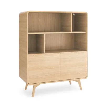 Image de Bibliothèque, chêne Vicenza, 108 x 130 x 39 cm