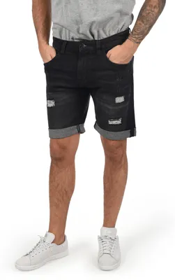 Produktbild von INDICODE IDHallow Herren Jeans Shorts Kurze Denim Hose mit Destroyed-Optik und Stretch