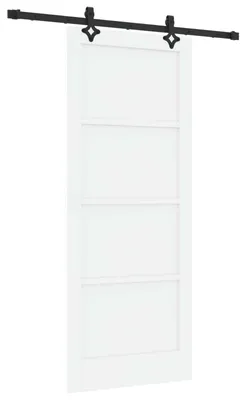 Produktbild von Schiebetür ORKDAL Weiß 83 x 202 cm Massives Kiefernholz