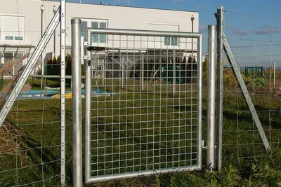 Produktbild von Zauntor Dingo 1-flügelig - Maße (H x B): 125 x 100 cm, Ausführung: verzinkt