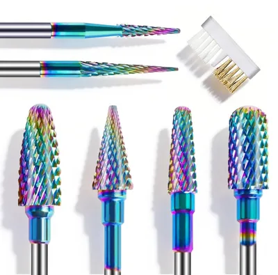 Produktbild von Professionelles Nagelfräser-Set mit Reinigungsbürste