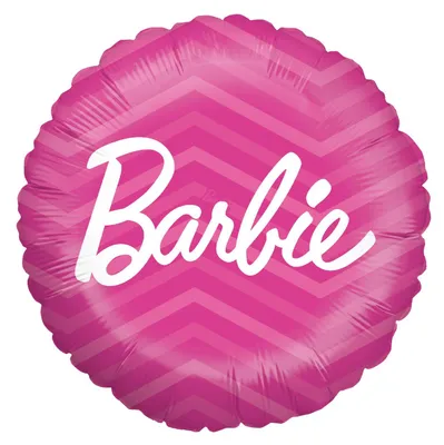 Produktbild von Folienballon Barbie pink rund ø45 cm für Kindergeburtstag Party Raumdeko