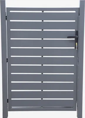 Produktbild von sweeek - Gartenpforte aus Aluminium mit Schloss und Griff. - Anthrazit