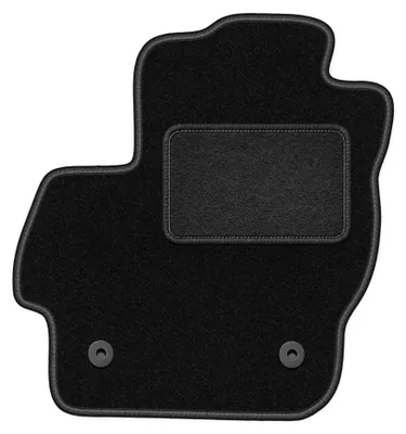 Obrázek produktu pro Velurový kobereček řidiče pro: Mazda 3 II BL 2008-2013 (hatchback/sedan) – 1 ks, černý, na míru – Wielganizator LUX